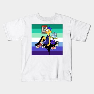 yellow guy mlm Kids T-Shirt